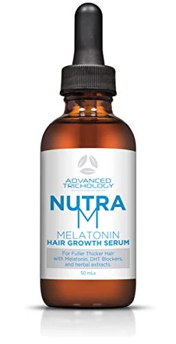 Topical Melatonin Hair Growth Serum Bottle